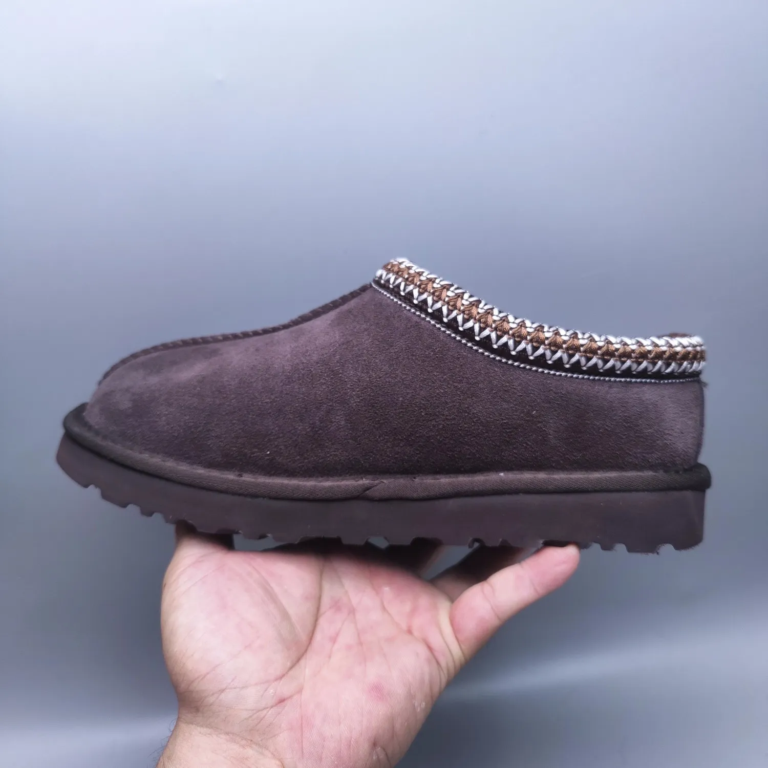💰440 UGG sheepskin one-piece snow boots for women 5955 men's shoes 5950 one-legged home style for men and women Color: Maroon Black Sand Gray Chocolate Number: 35-45